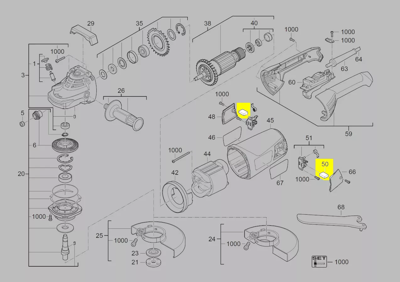 Balais charbon réf. 4931433523 AEG